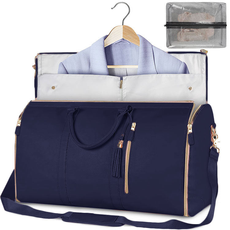 Grand sac de rangement pliable en PU pour costume pour femme