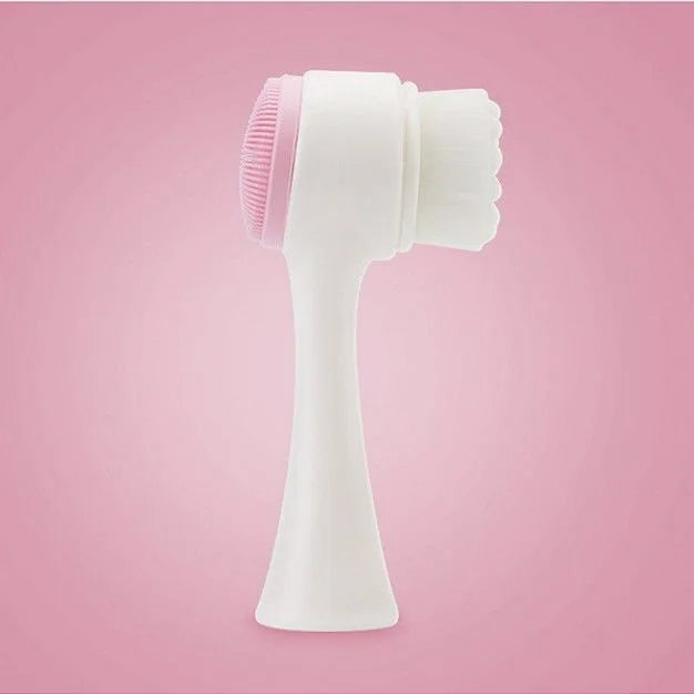 Brosse visage double face en silicone 2 en 1