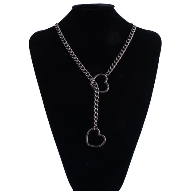 Collier chaîne avec pendentif cœur