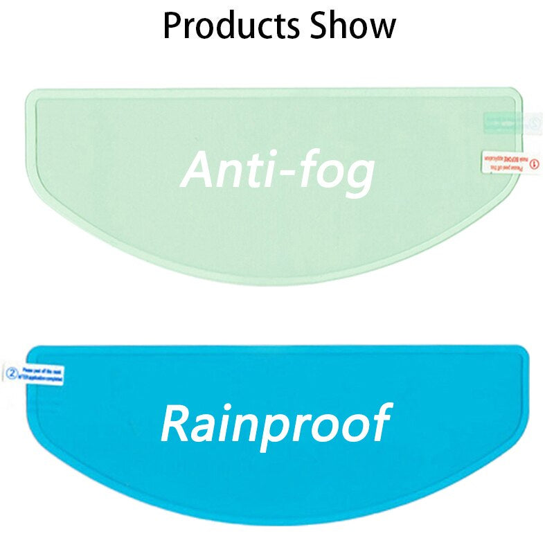 Film antibuée et film imperméable universel pour casque de moto.
