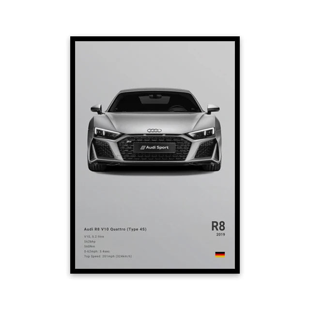 Toile murale représentant une voiture