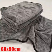 Serviette de séchage pour voiture en microfibre torsadée 1 200 g/m²