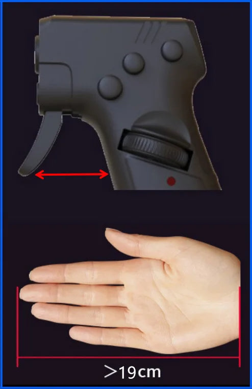 Souris de jeu verticale de style pistolet