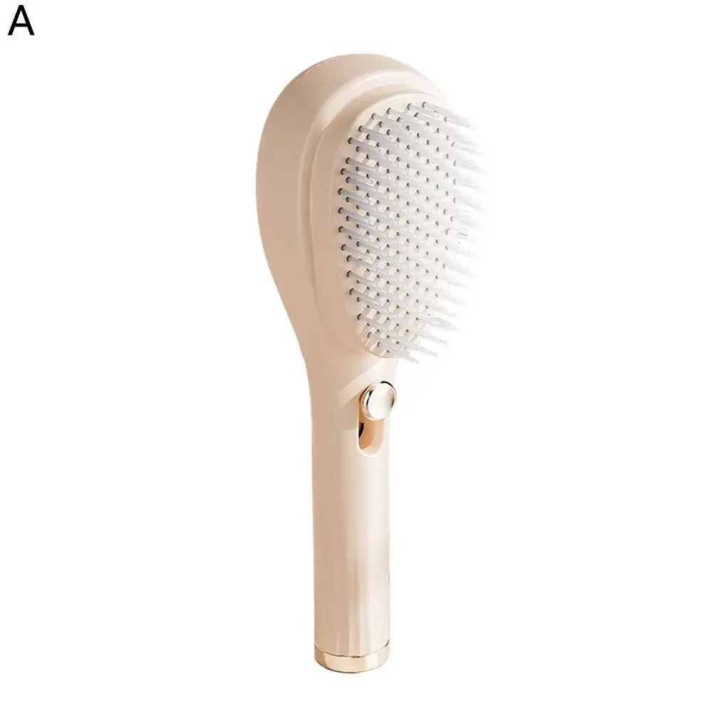 Brosse de massage télescopique autonettoyante