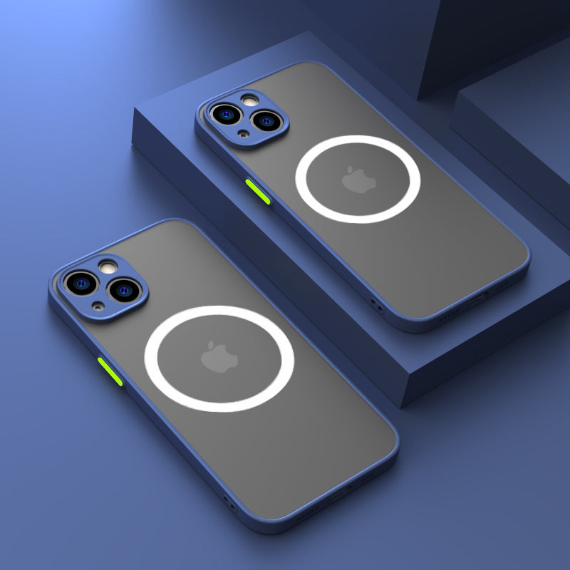 Coque magnétique mate pour iPhone.