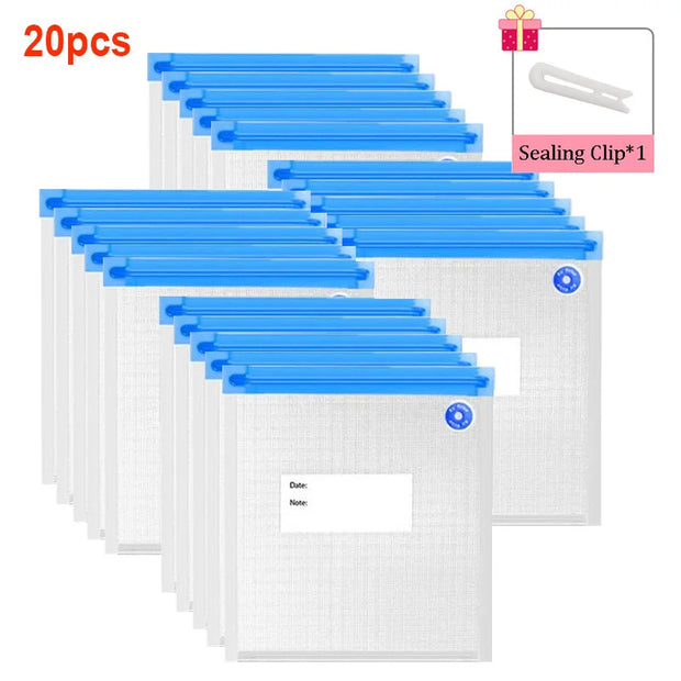 Sacs alimentaires scellés sous vide pour le stockage des aliments