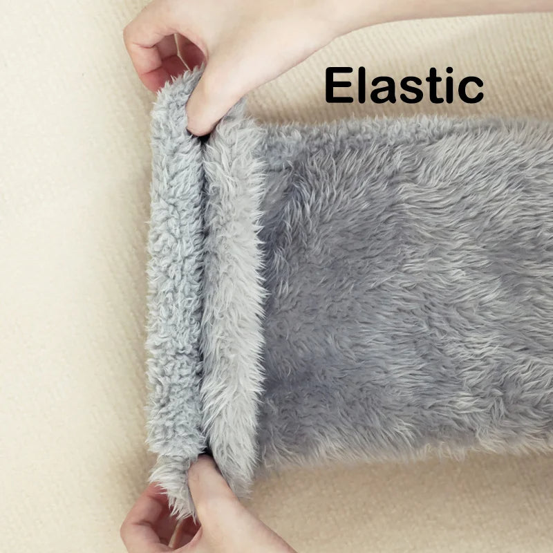 Bas chauffants pour les jambes en peluche