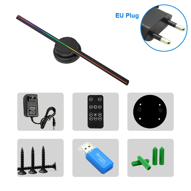 Ventilateur holographique 3D