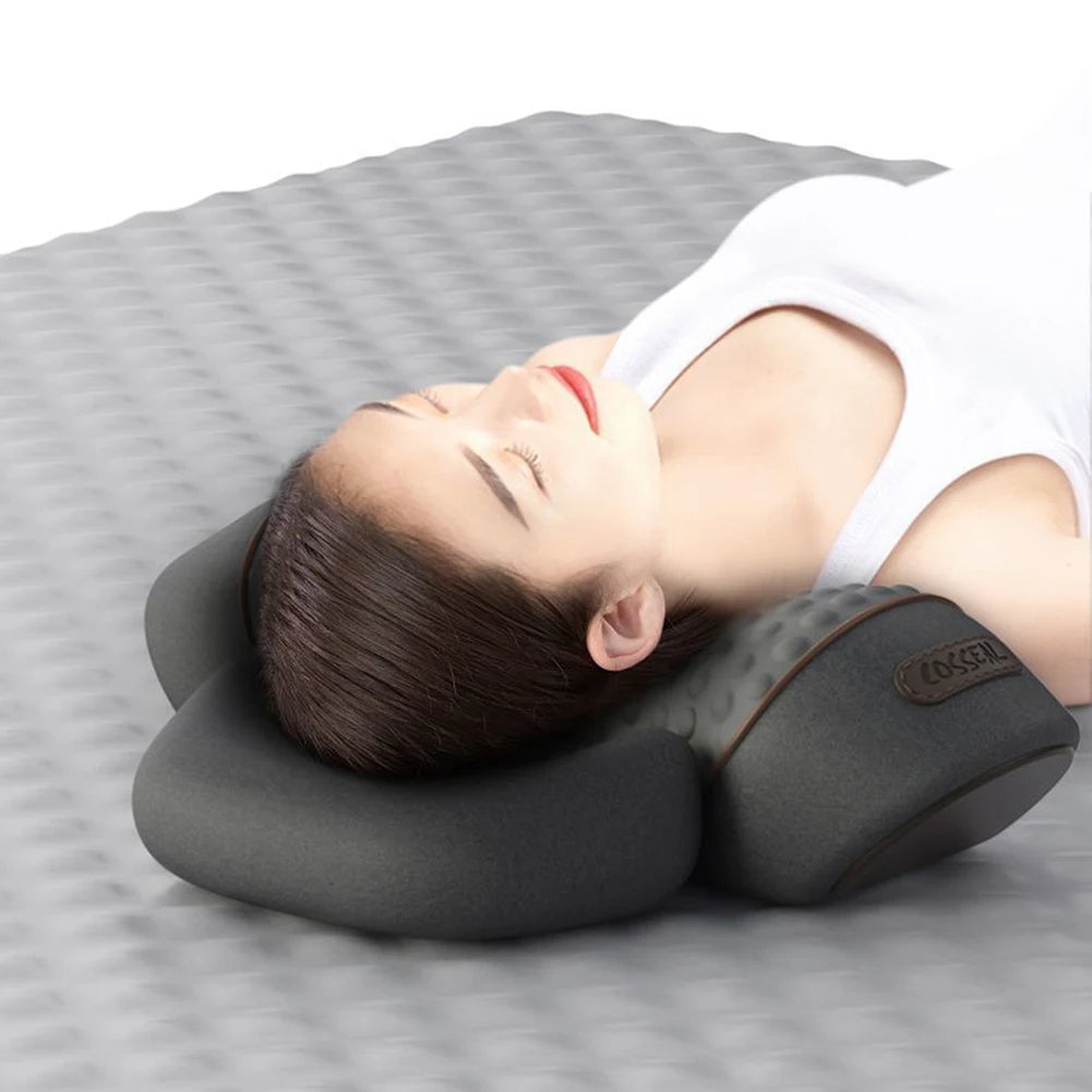 Coussin de massage électrique pour le cou, chauffant et vibrant