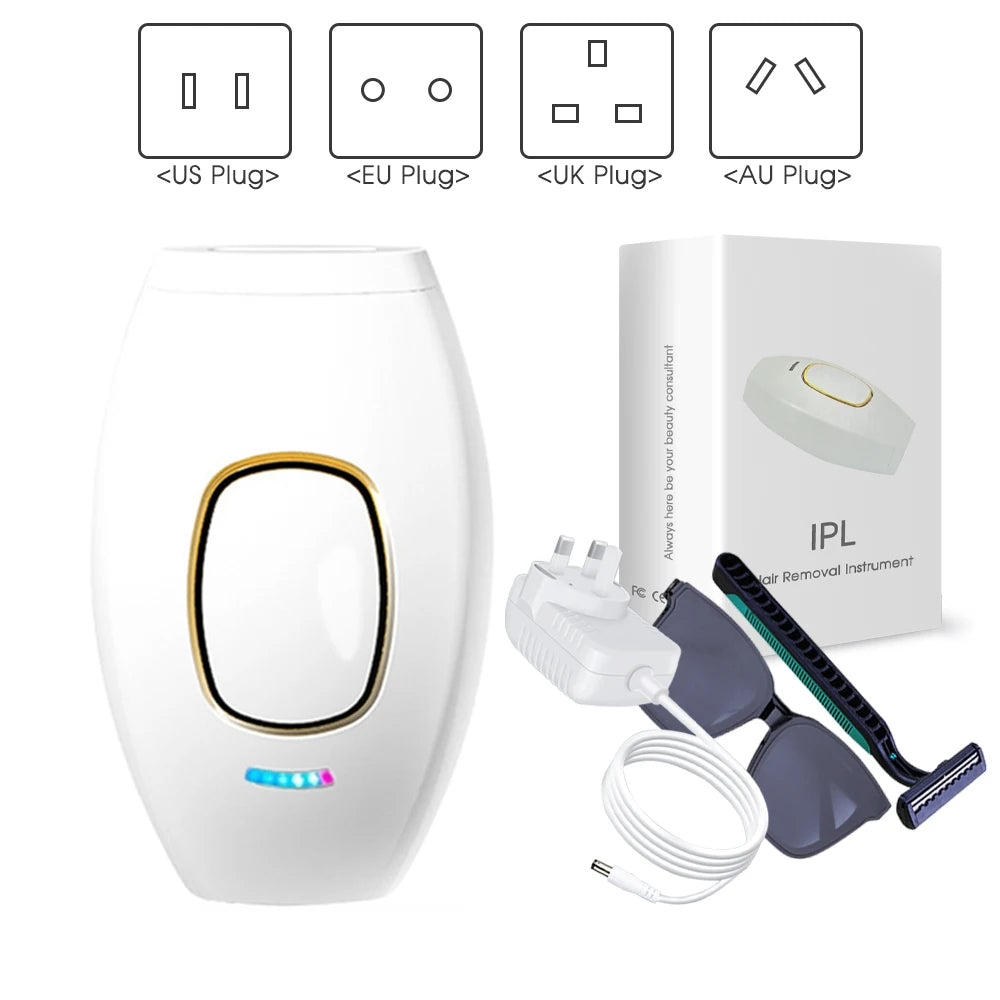 Épilateur laser indolore.     Painless Laser Hair Removel Epilator