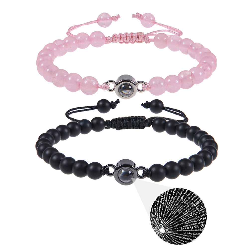 Bracelet Je t'aime en 100 langues