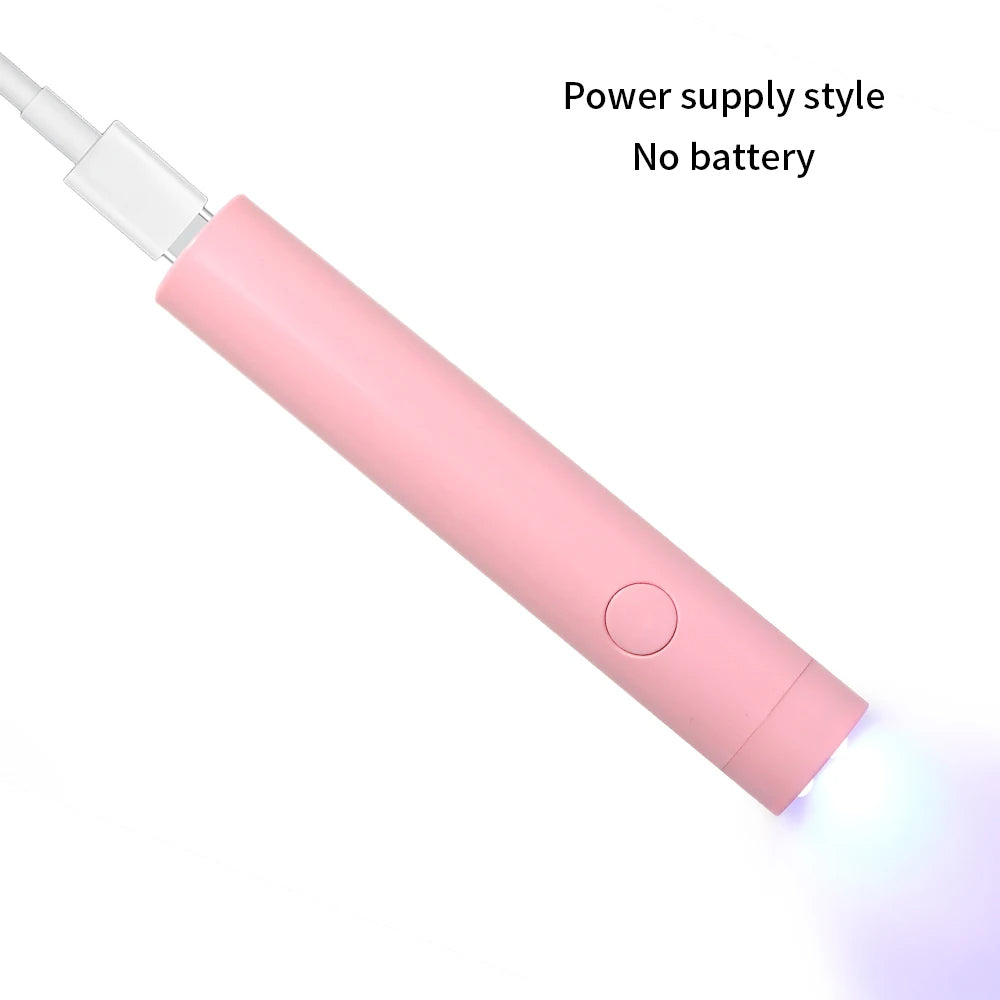 Bâton de lampe de photothérapie pour vernis à ongles à séchage rapide.                                      Quick Dry Nail Polish Phototherapy Lamp Stick