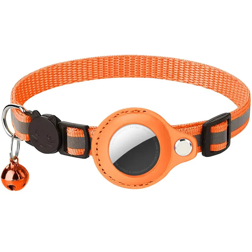 Collier réfléchissant pour chat avec support Apple AirTag