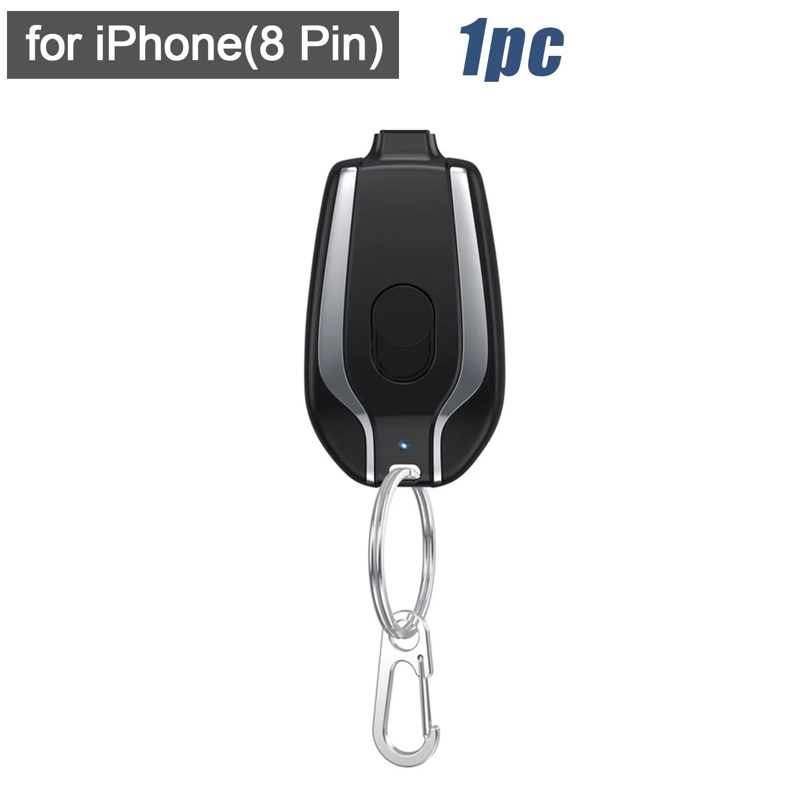 Chargeur de téléphone portable d'urgence avec porte-clés et batterie externe