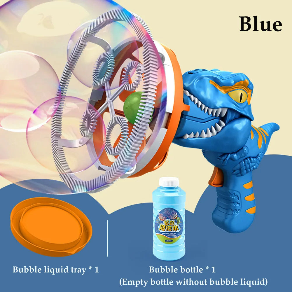 Pistolet à bulles dinosaure.