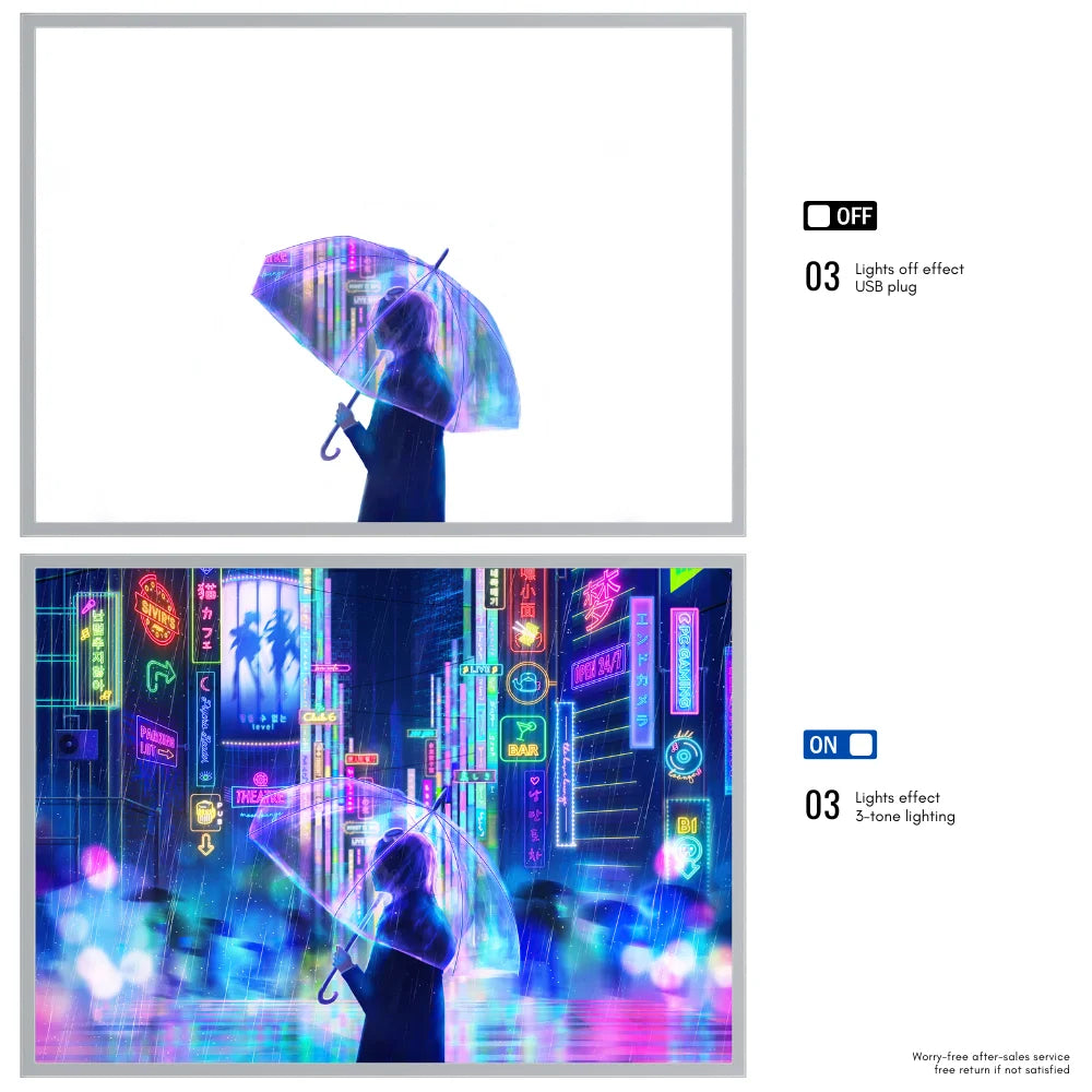 Veilleuse LED Cyberpunk Anime