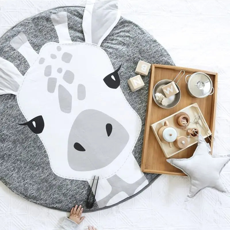 Tapis de jeu pour bébé avec animaux de dessin animé