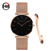 Coffret de montres pour femme Hannah Martin avec bracelet.
