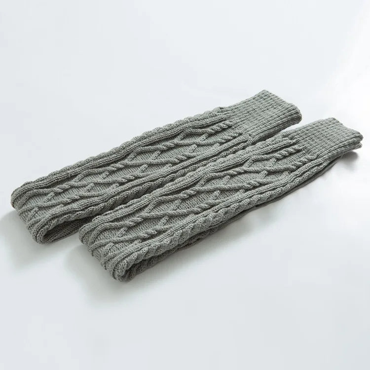 Chaussettes d'hiver en laine au-dessus du genou