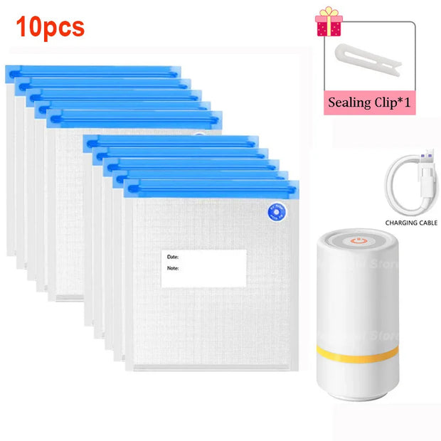 Sacs alimentaires scellés sous vide pour le stockage des aliments