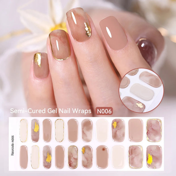 20 conseils pour un autocollant pour ongles en gel semi-durci dégradé French.
