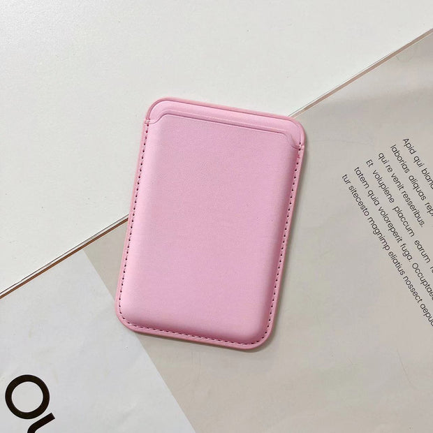 Porte-cartes magnétique en cuir pour iPhone pour MagSafe