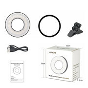 Anneau lumineux LED magnétique à clip pour smartphone.