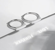 Bagues d'amoureux en argent sterling 925