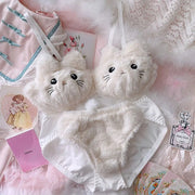 Ensemble de lingerie soutien-gorge en peluche